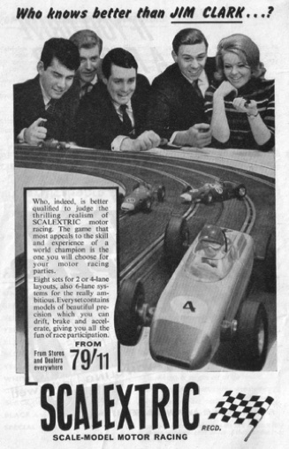 Encore une pub Scalextric avec Jim